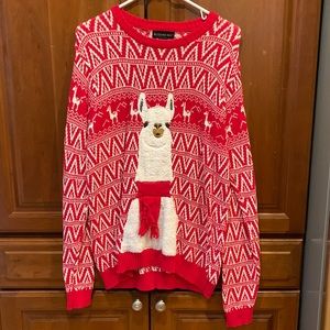 Red Llama Ugly Christmas Sweater!!